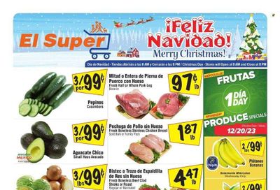 El Super (AZ) Weekly Ad Flyer Specials December 20 to December 26, 2023