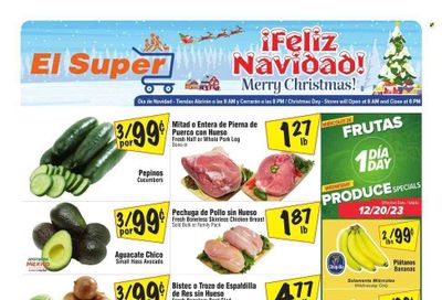 El Super (CA) Weekly Ad Flyer Specials December 20 to December 26, 2023