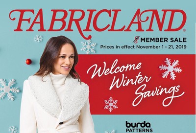 Fabricland (West) Member Sale Flyer November 1 to 21