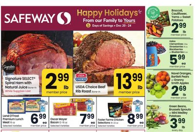 Safeway (AK) Weekly Ad Flyer Specials December 20 to December 25, 2023