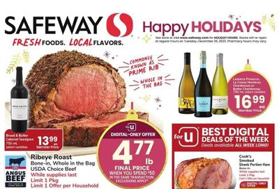 Safeway (CO) Weekly Ad Flyer Specials December 20 to December 25, 2023