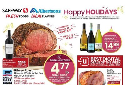 Safeway (CO) Weekly Ad Flyer Specials December 20 to December 25, 2023