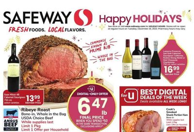 Safeway (SD) Weekly Ad Flyer Specials December 20 to December 25, 2023