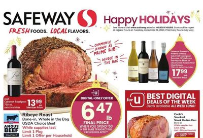 Safeway (WY) Weekly Ad Flyer Specials December 20 to December 25, 2023