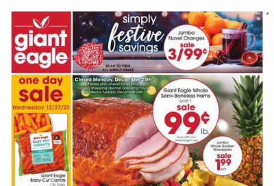 Giant Eagle (PA) Weekly Ad Flyer Specials December 21 to December 27, 2023