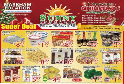 Sunny Foodmart (Markham) Flyer December 22 to 28