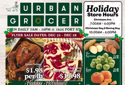 Urban Grocer Flyer December 22 to 28