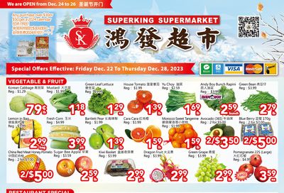 Superking Supermarket (North York) Flyer December 22 to 28