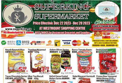 Superking Supermarket (London) Flyer December 22 to 28