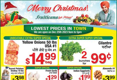 Fruiticana (Greater Vancouver) Flyer December 21 to 27