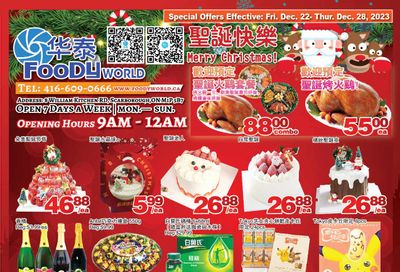 Foody World Flyer December 22 to 28