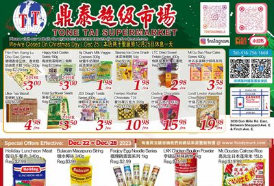 Tone Tai Supermarket Flyer December 22 to 28