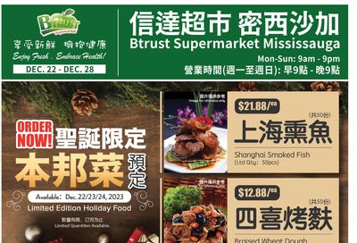 Btrust Supermarket (Mississauga) Flyer December 22 to 28