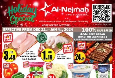 Alnejmah Fine Foods Inc. Flyer December 22 to January 4