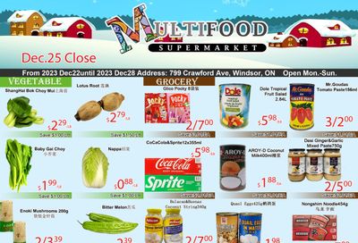 MultiFood Supermarket Flyer December 22 to 28