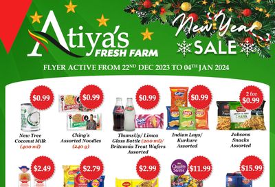 Atiya's Fresh Farm Flyer December 22 to January 4