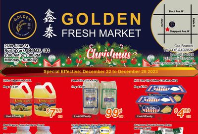 Golden Fresh Market Flyer December 22 to 28