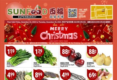 Sunfood Supermarket Flyer December 22 to 28