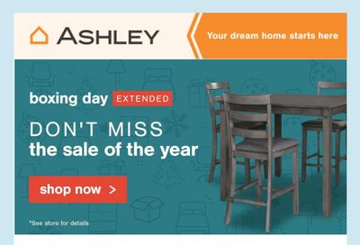 Ashley HomeStore Flyer December 22 to 28