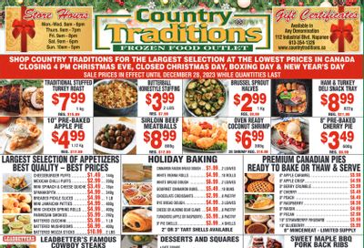 Country Traditions Flyer December 21 to 28