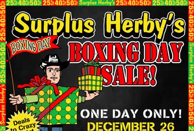 Surplus Herby's Boxing Day Flyer December 26