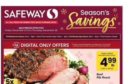 Safeway (DC) Weekly Ad Flyer Specials December 22 to December 28, 2023