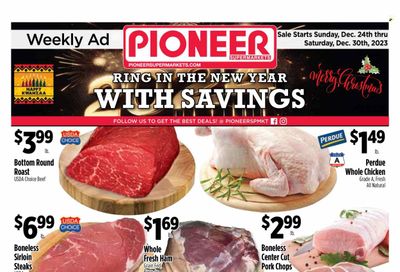 Pioneer Supermarkets (NJ, NY) Weekly Ad Flyer Specials December 24 to December 30, 2023