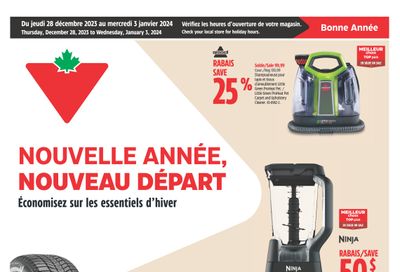 Canadian Tire (QC) Flyer December 28 to January 3