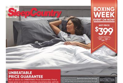 Sleep Country Flyer December 27 to January 2