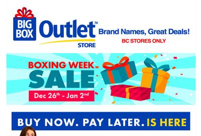 Big Box Outlet Store Flyer December 26 to January 2