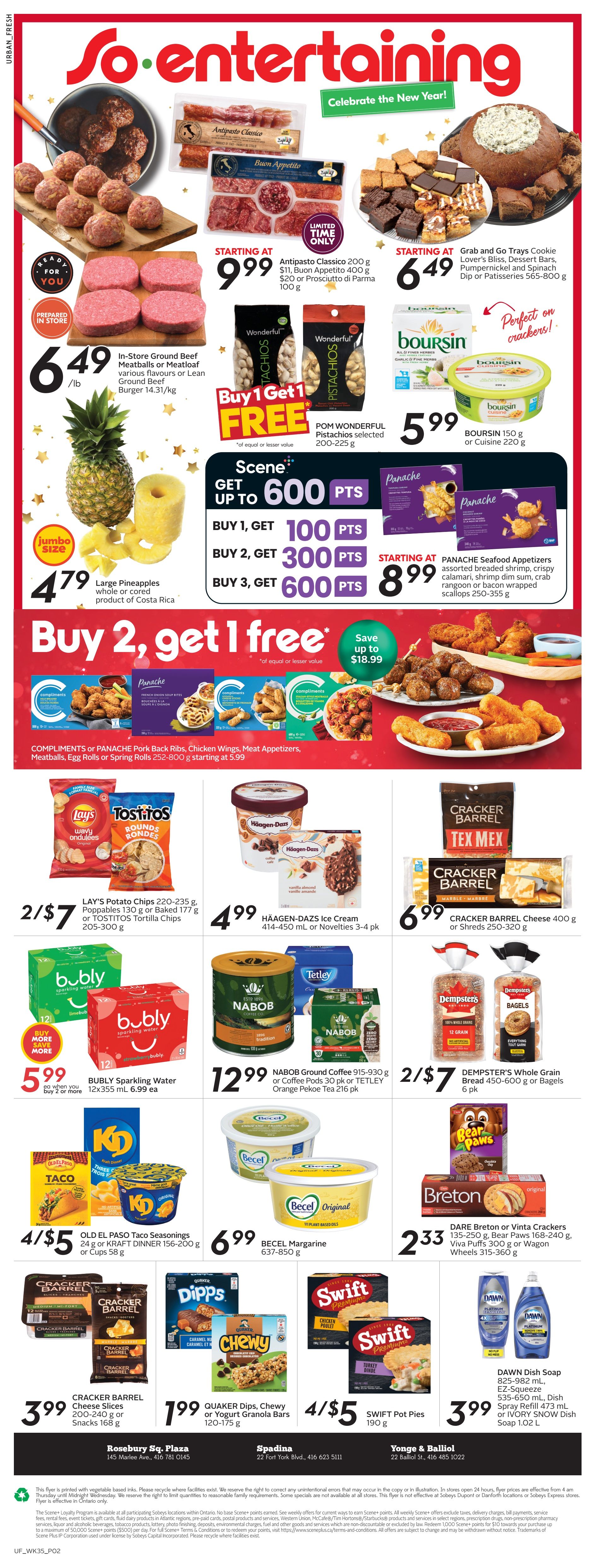 Sobeys Urban Fresh Flyer December 28 to January 3