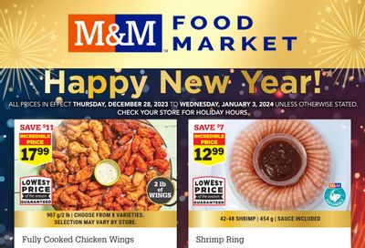 M&M Food Market (ON) Flyer December 28 to January 3