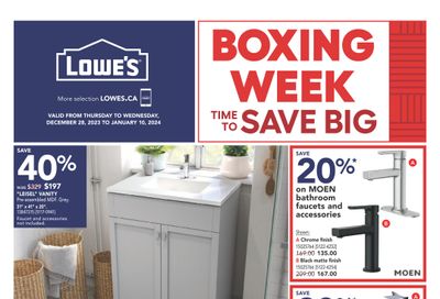 Lowe's (West) Flyer December 28 to January 3