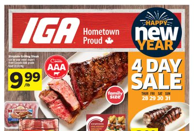 IGA (SK, MB & ON) Flyer December 28 to January 3