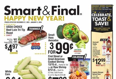 Smart & Final (CA) Weekly Ad Flyer Specials December 27 to January 2, 2024