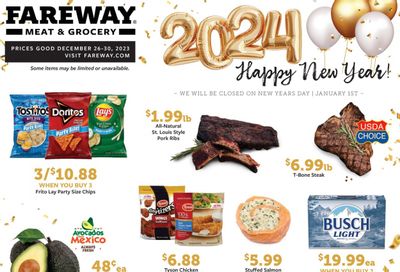 Fareway (IA) Weekly Ad Flyer Specials December 26 to December 30, 2023