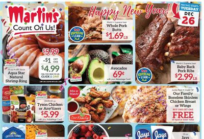 Martin’s (IN, MI) Weekly Ad Flyer Specials December 26 to January 1, 2024