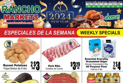 Rancho Markets (UT) Weekly Ad Flyer Specials December 26 to January 1, 2024