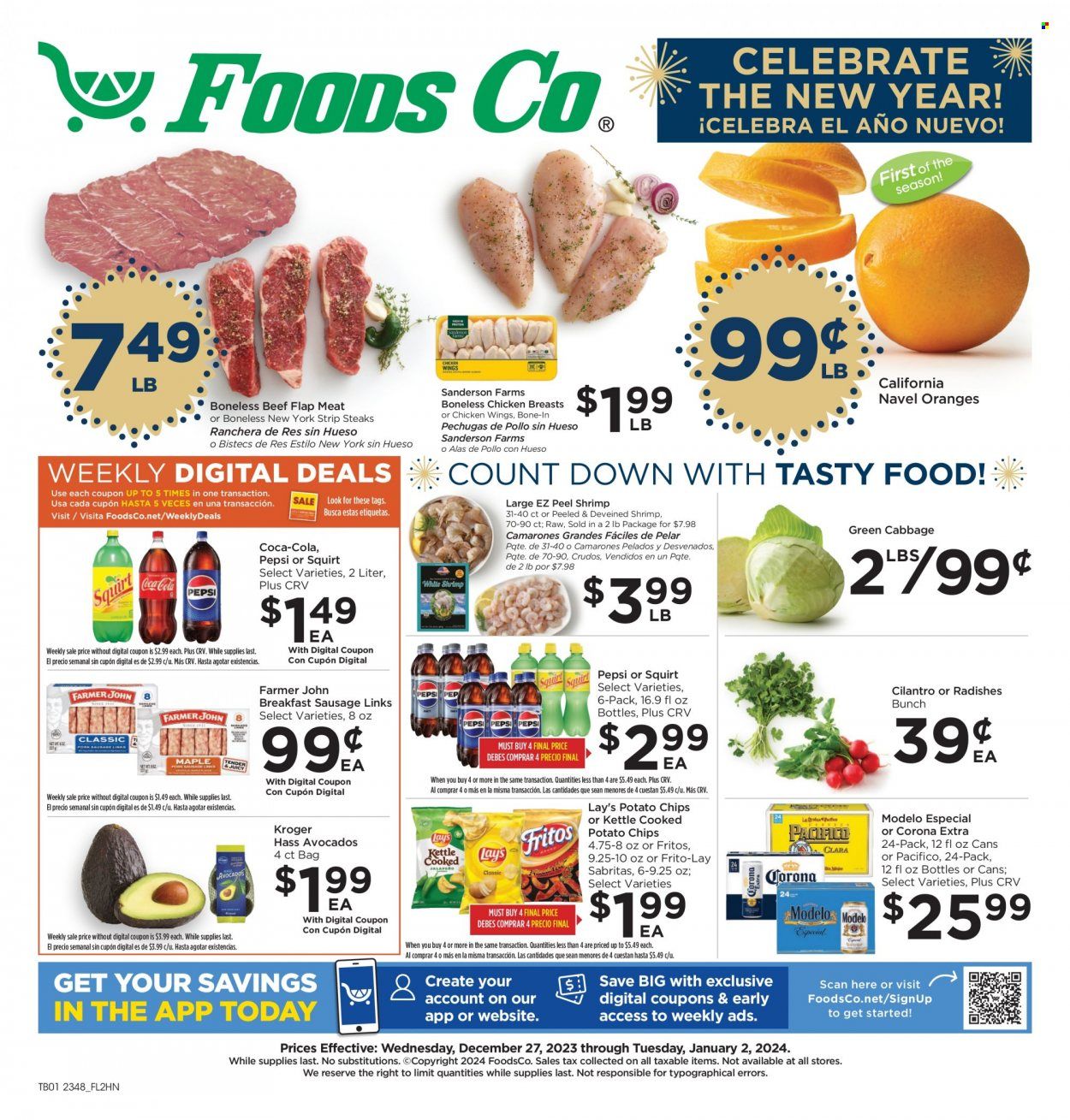 Foods Co (CA, OH, VA) Weekly Ad Flyer Specials December 27 to January 2, 2024