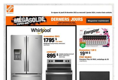 Home Depot (QC) Flyer December 28 to January 3