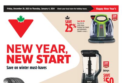 Canadian Tire (West) Flyer December 29 to January 4