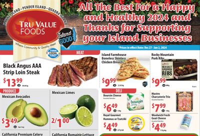 Tru Value Foods Flyer December 27 to January 2