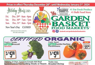 The Garden Basket Flyer December 28 to January 3