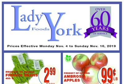 Lady York Foods Flyer November 4 to 10
