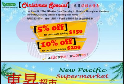 New Pacific Supermarket Flyer December 28 to January 1