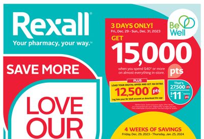 Rexall (BC) Flyer December 29 to January 4