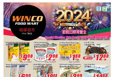 WinCo Food Mart (HWY 7) Flyer December 28 to January 3