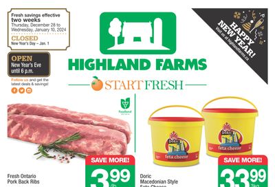 Highland Farms Flyer December 28 to January 10