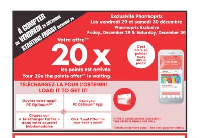 Pharmaprix Flyer December 30 to January 4