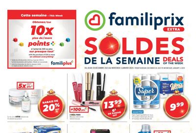 Familiprix Extra Flyer December 28 to January 3